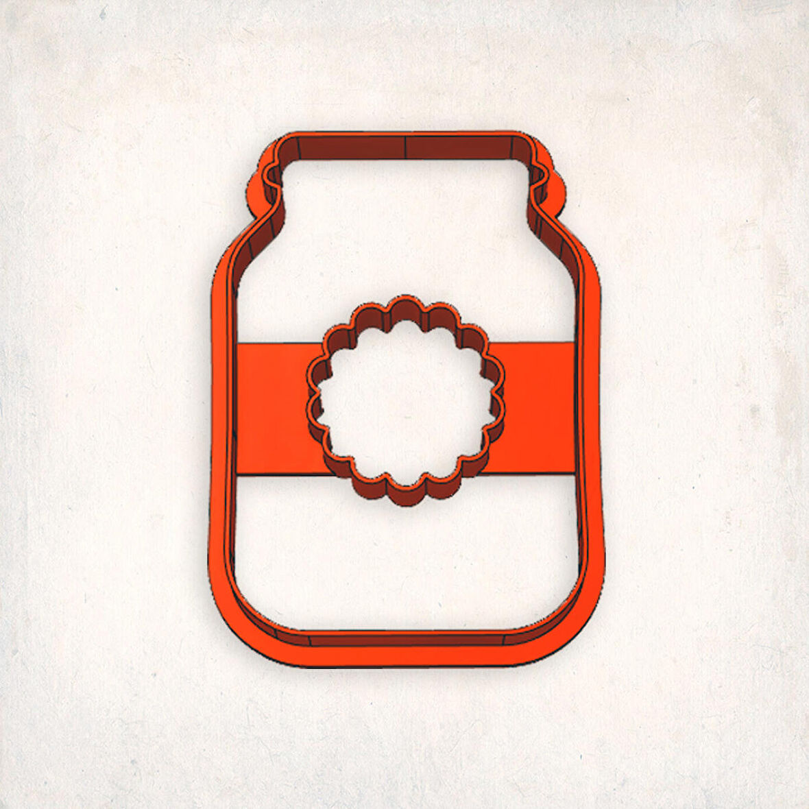 Kavanoz Yuvarlak Kurabiye Kalıbı Şekillendirici Kopat