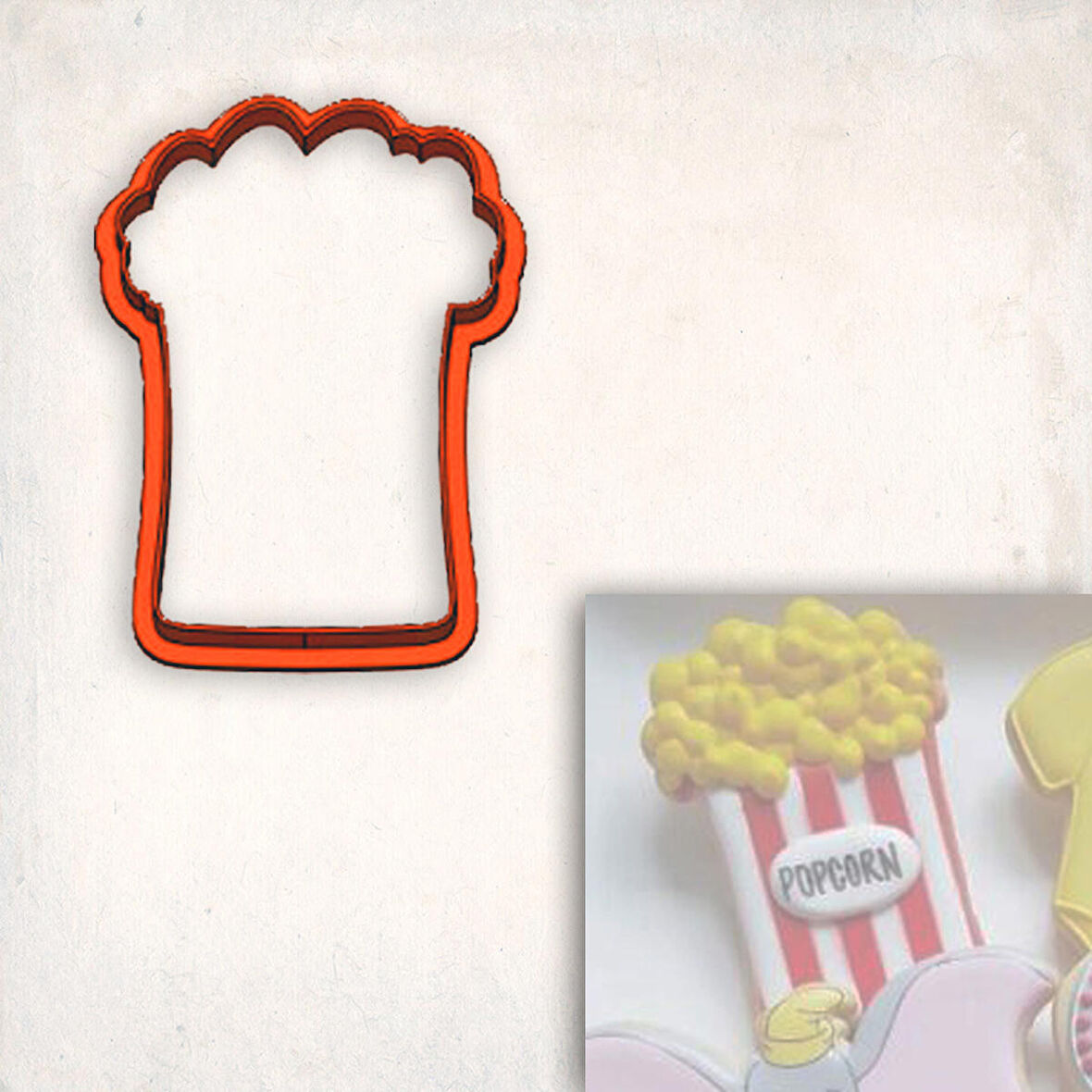 Popcorn Kurabiye Kalıbı Şekillendirici Kopat