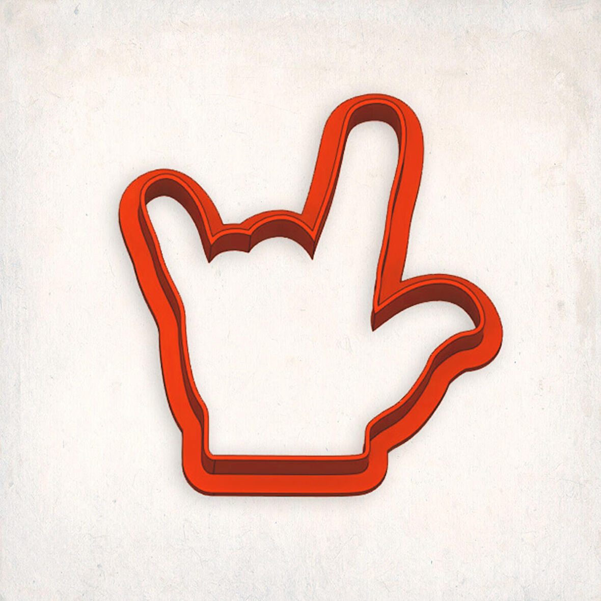 Rockçu İşareti Kurabiye Kalıbı Şekillendirici Kopat