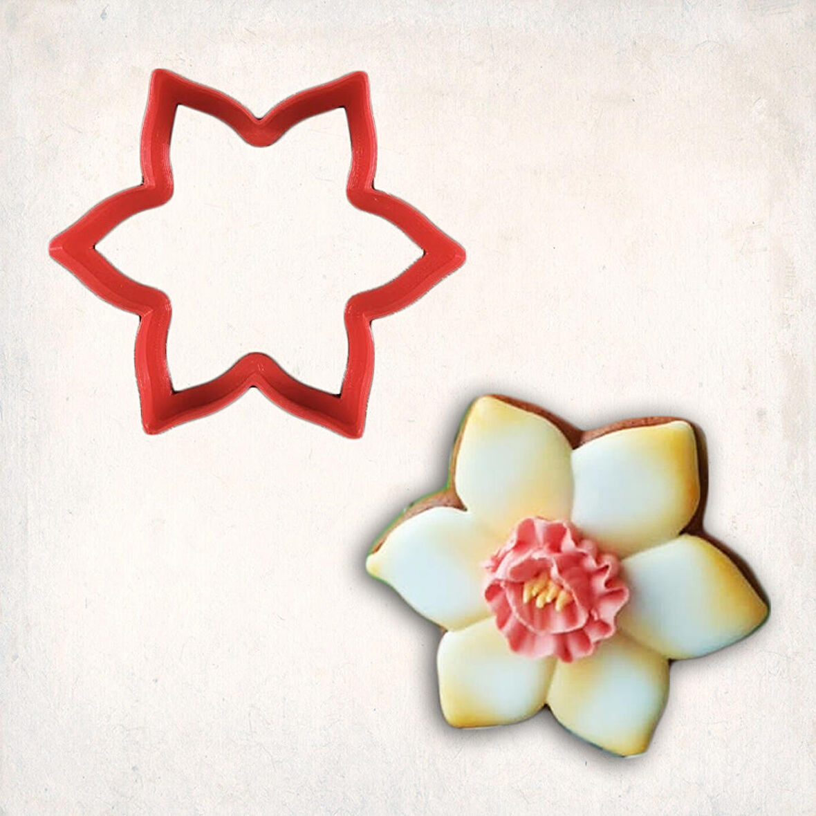 Çiçek-5 Kurabiye Kalıbı Şekillendirici Kopat 8cm