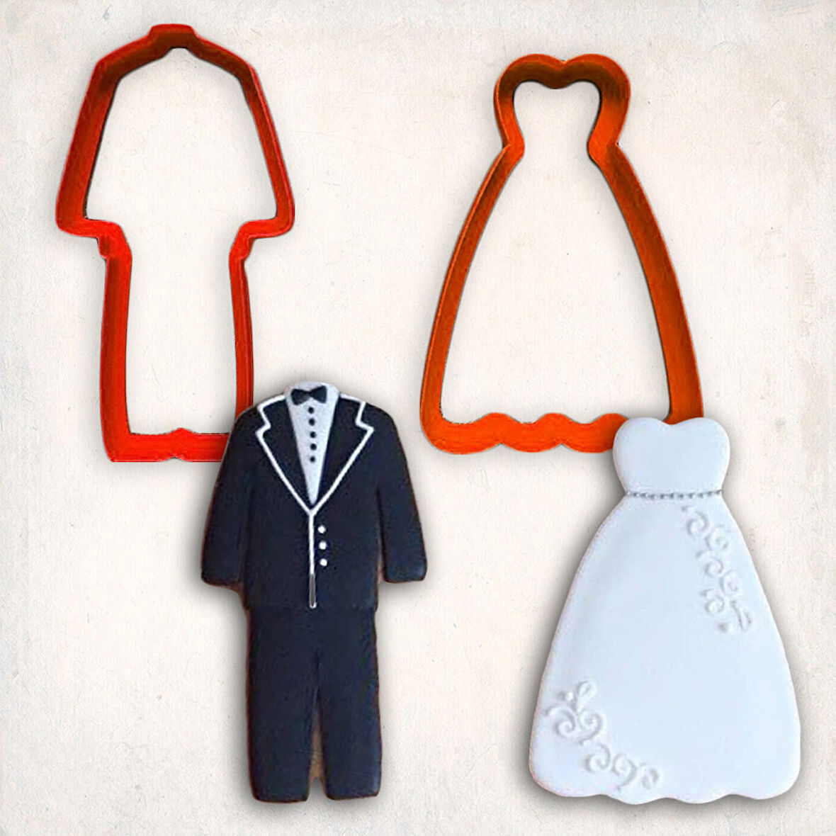 Gelin Damat Kostüm Kurabiye Kalıp Set 2’li