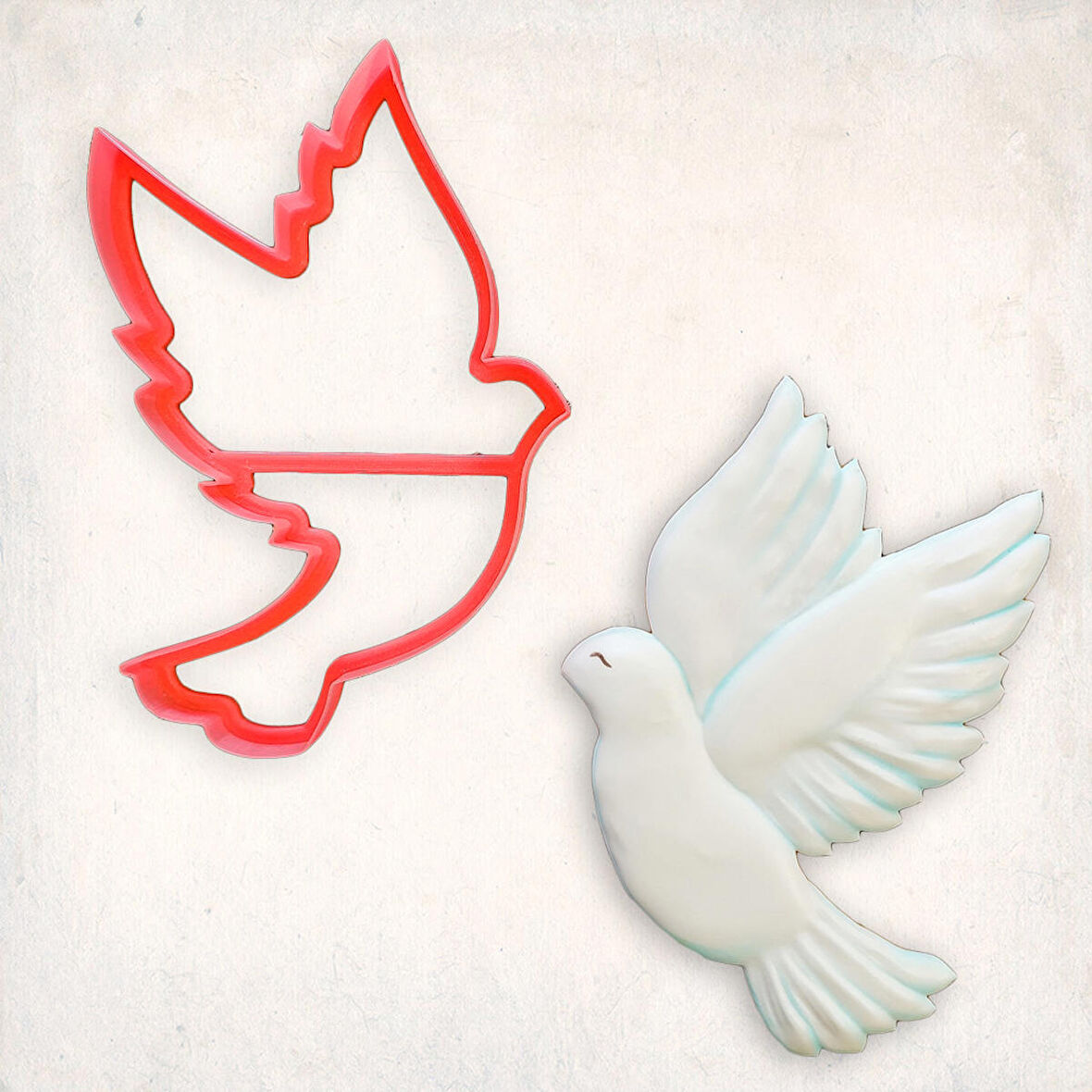 Güvercin Kuş-2 Kurabiye Kalıbı Şekillendirici Kopat