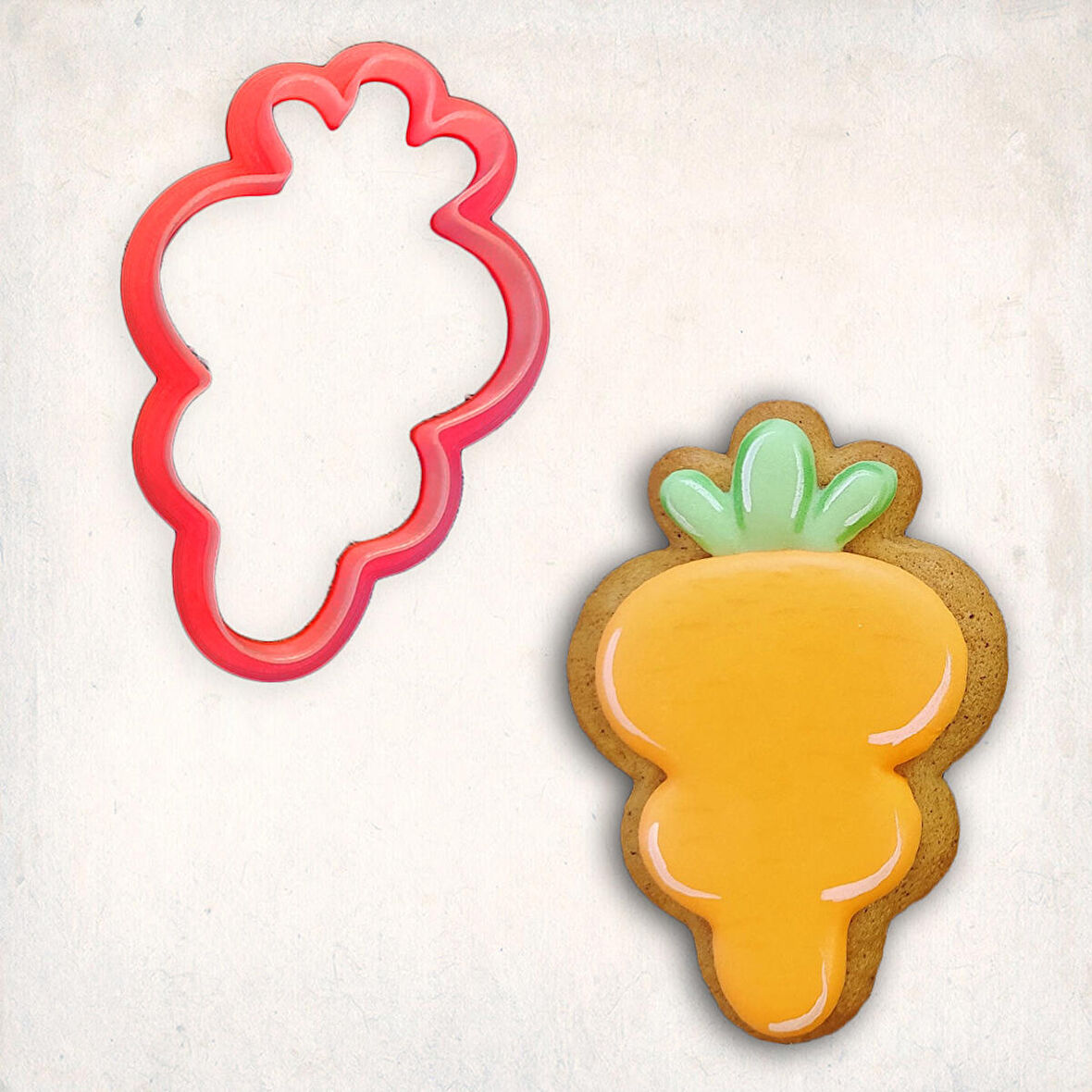 Havuç-2 Kurabiye Kalıbı Şekillendirici Kopat