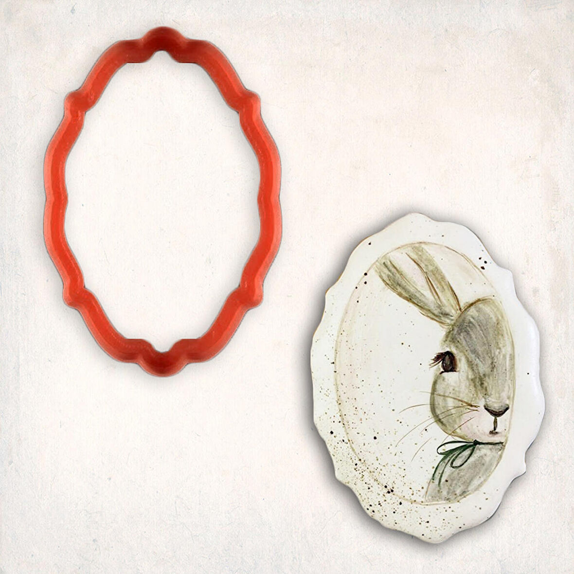 Ayna Çerçeve Kurabiye Kalıbı Şekillendirici Kopat