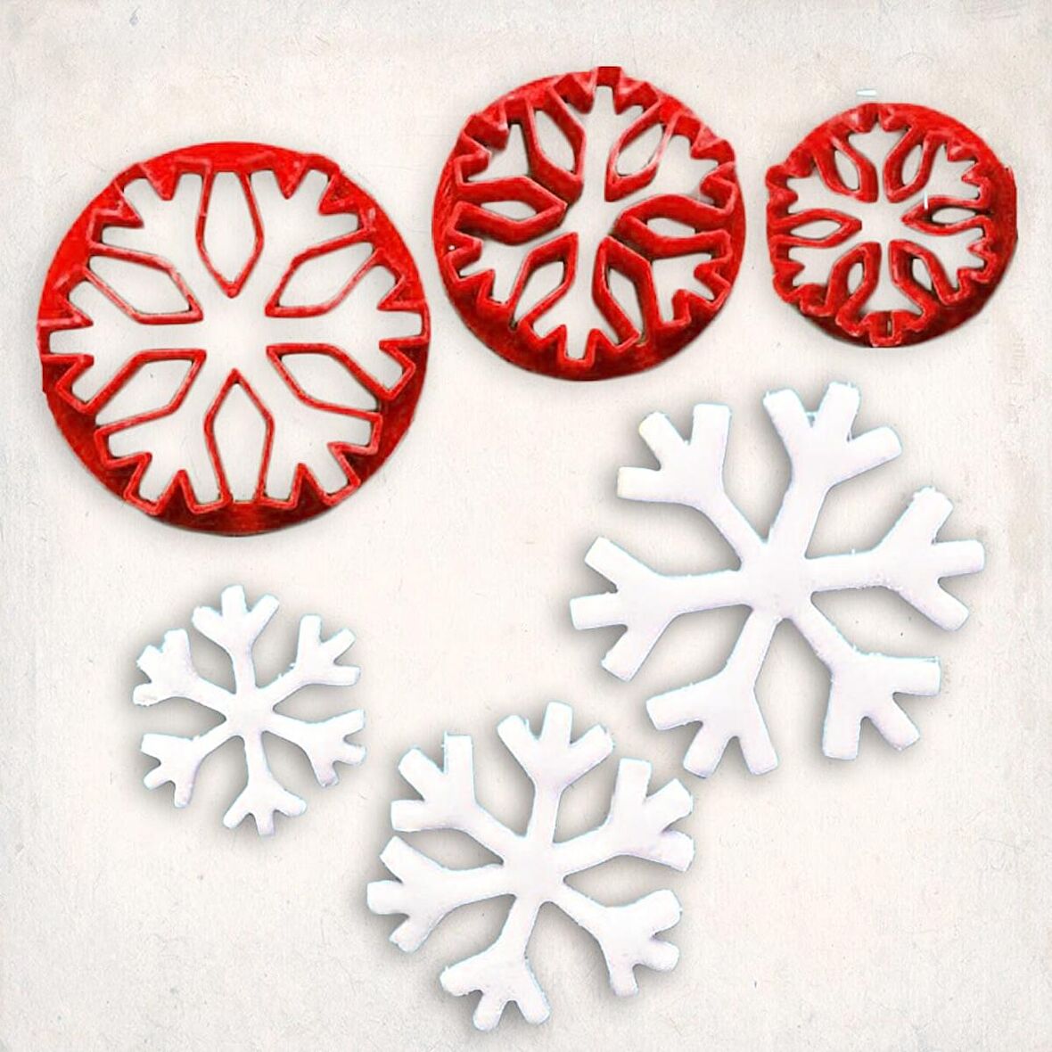 Kar Tanesi Kurabiye Kalıp Seti 3’lü