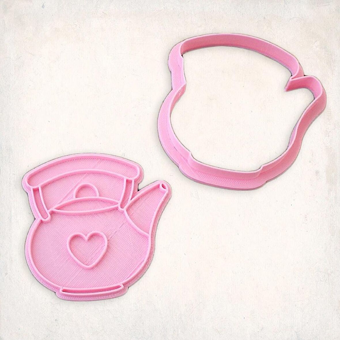 Kalpli Çaydanlık Detay Kurabiye Kalıp Seti 2’li