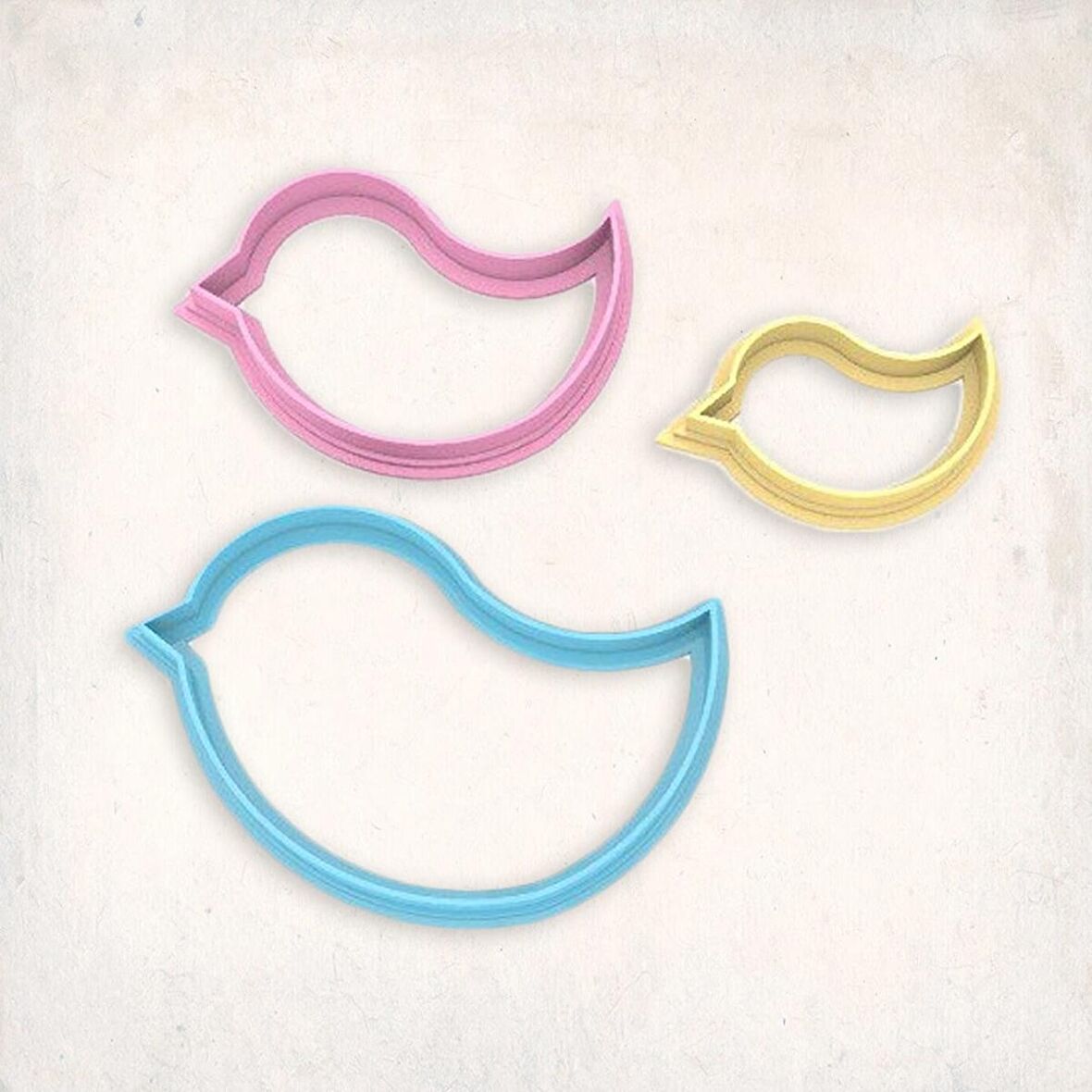 Kuş Kurabiye Kalıp Seti 3’lü