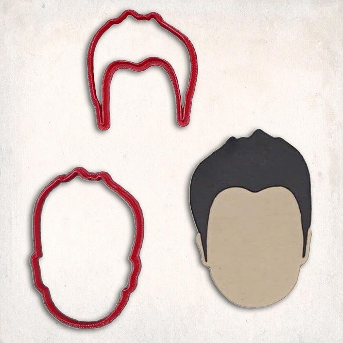 Boş Yüz-2 Detay Kurabiye Kalıp Seti 2’li