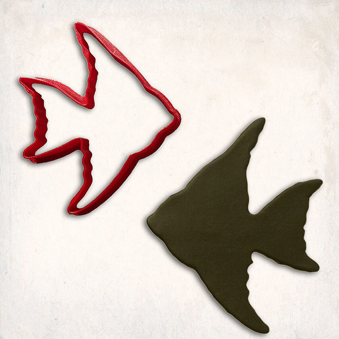 Melek Balığı Kurabiye Kalıbı Şekillendirici Kopat