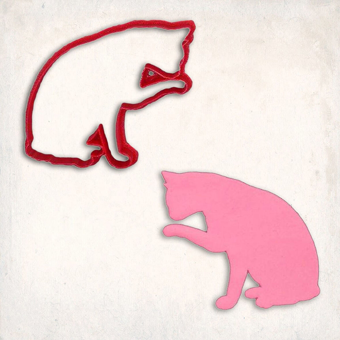 Kedi Gövde Kurabiye Kalıbı Şekillendirici Kopat