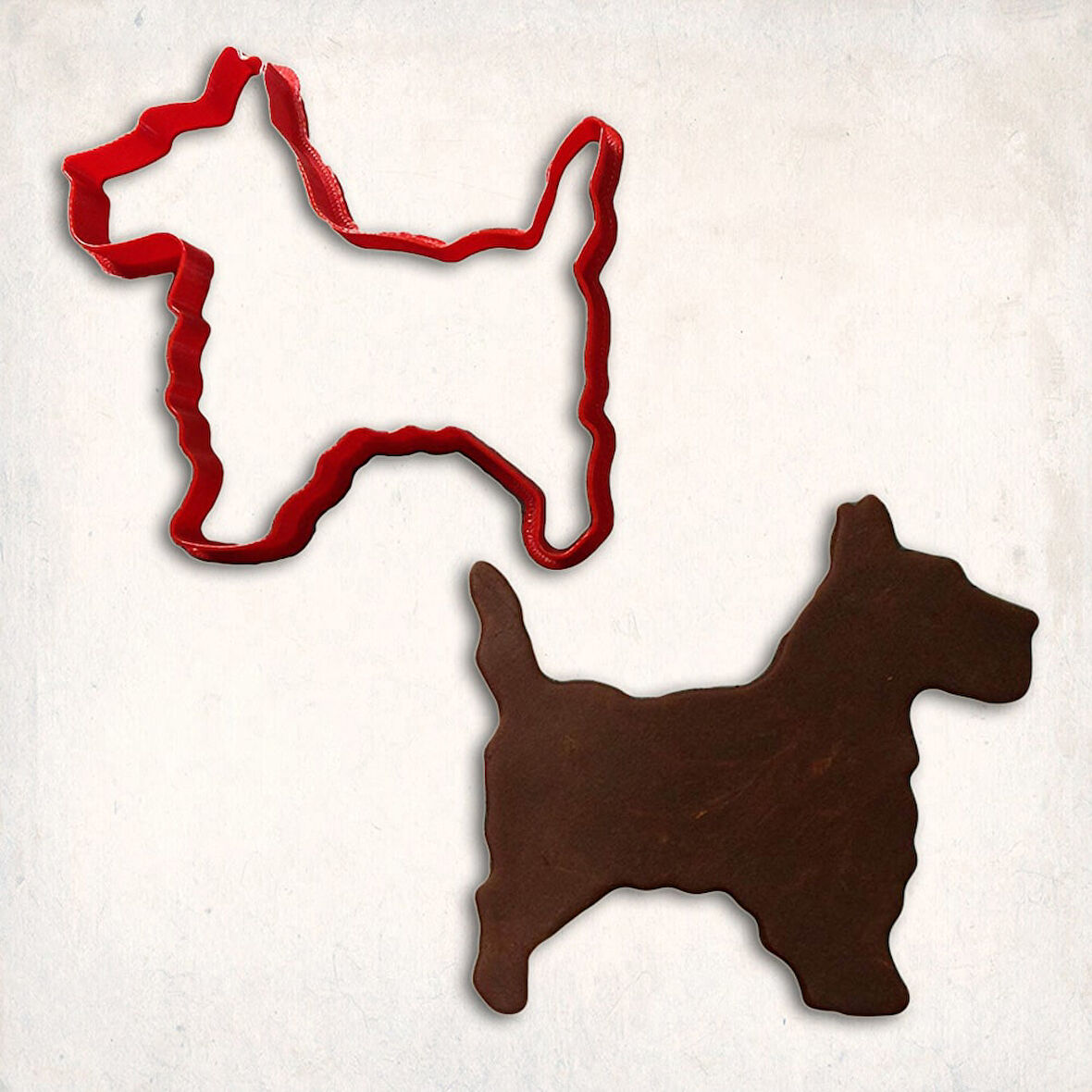 Scottie Köpek Kurabiye Kalıbı Şekillendirici Kopat