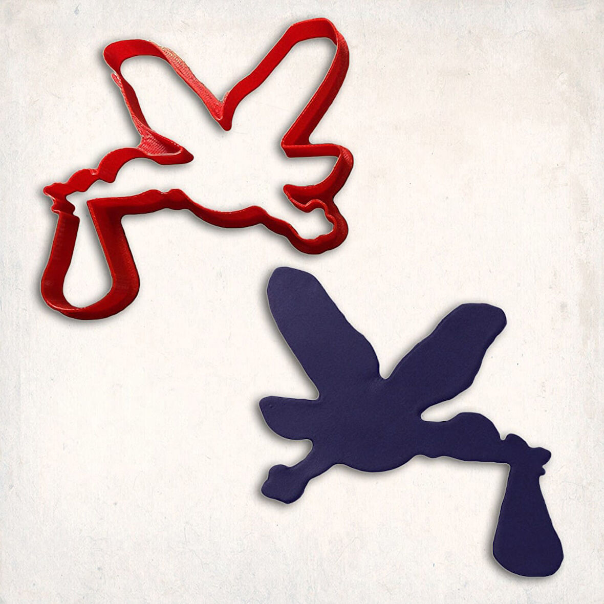 Leylek Kurabiye Kalıbı Şekillendirici Kopat