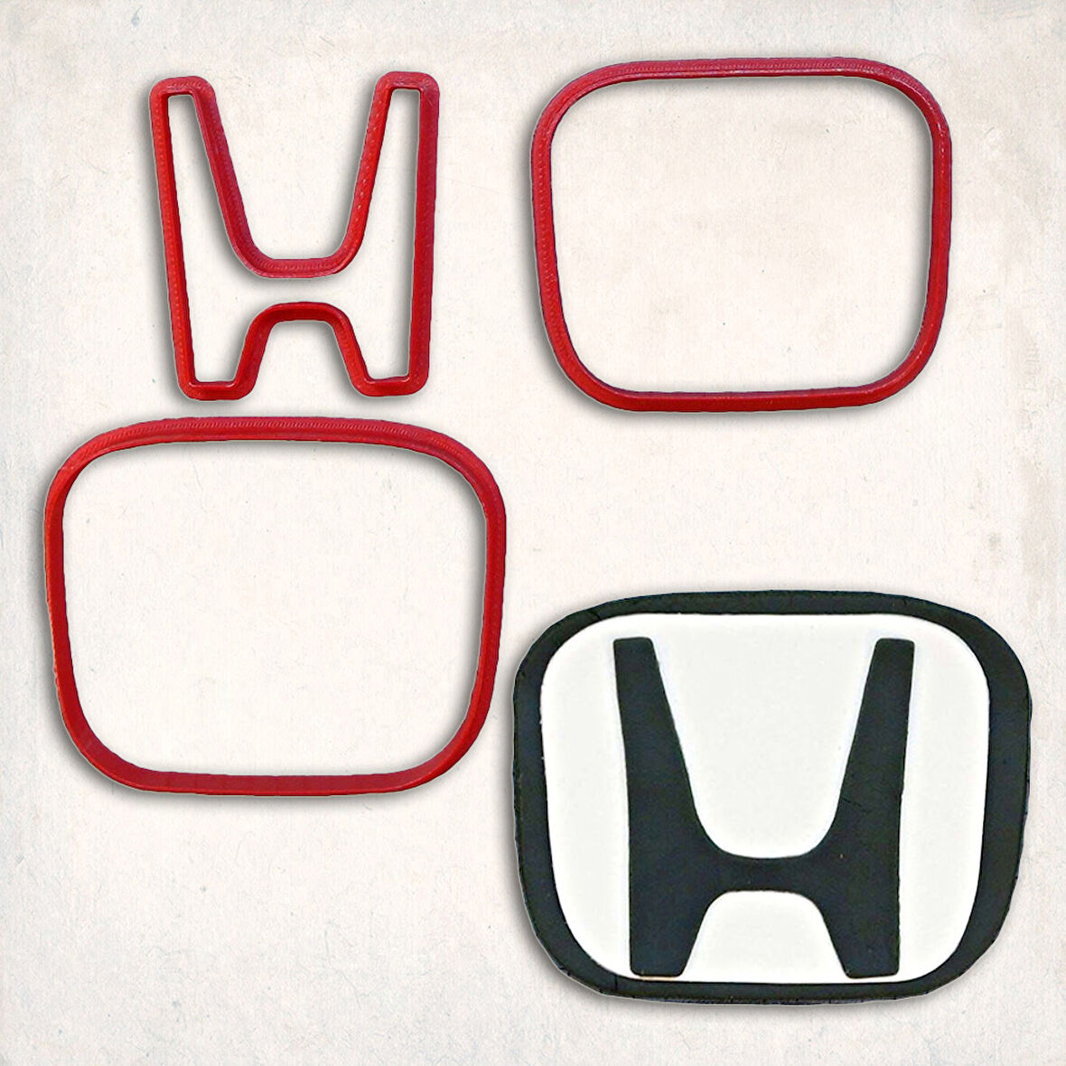 Honda Logo Detay Kurabiye Kalıp Seti 3’lü
