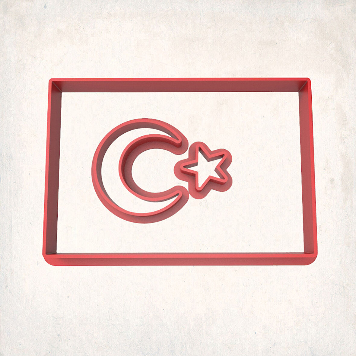 Türk Bayrağı Detay Kurabiye Kalıp Seti 3’lü