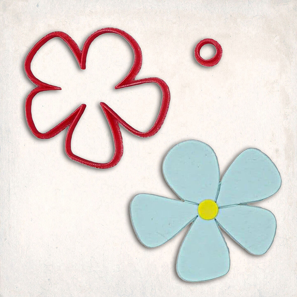 Çiçek-8 Detay Kurabiye Kalıp Seti 2’li