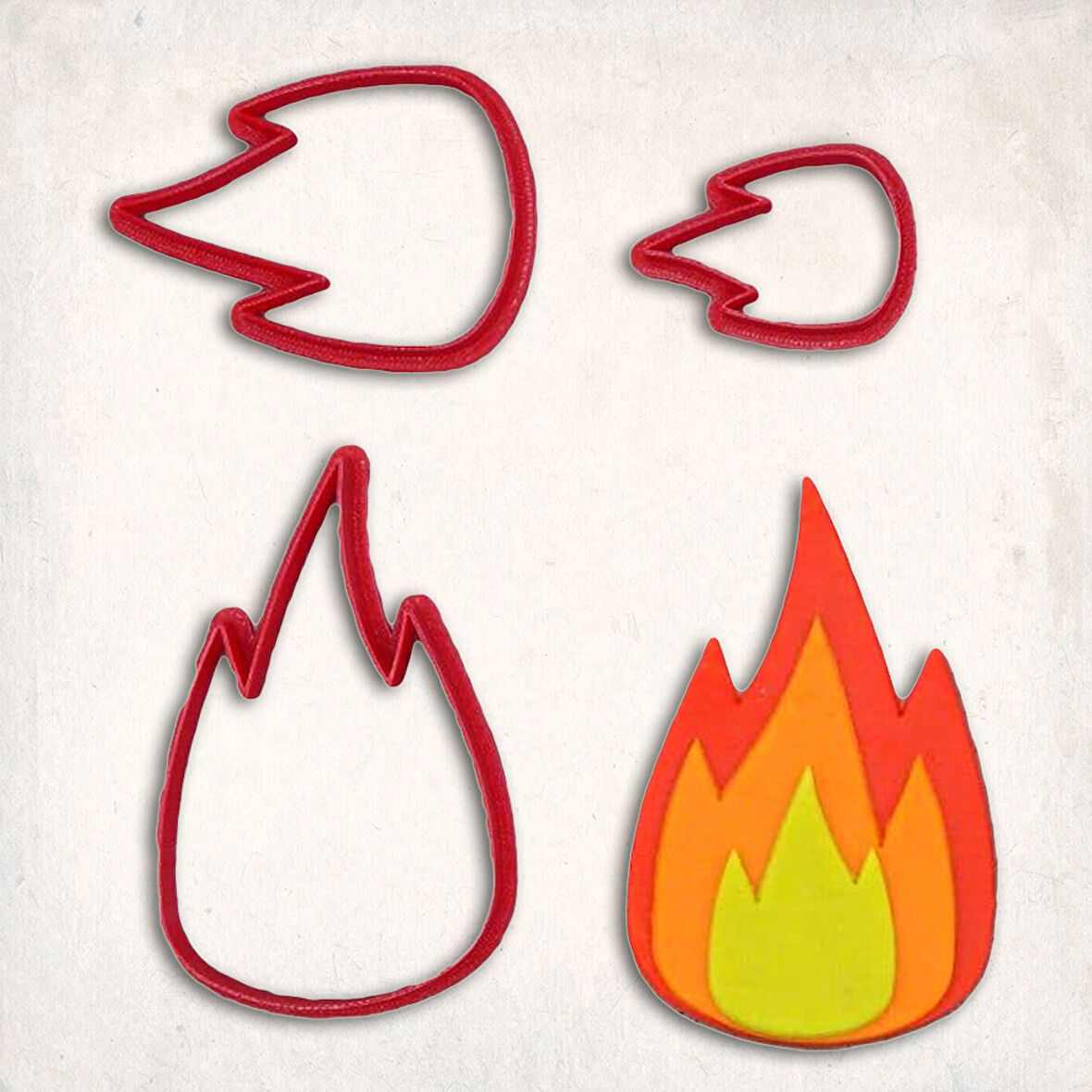 Alev Detay Kurabiye Kalıp Seti 3’lü