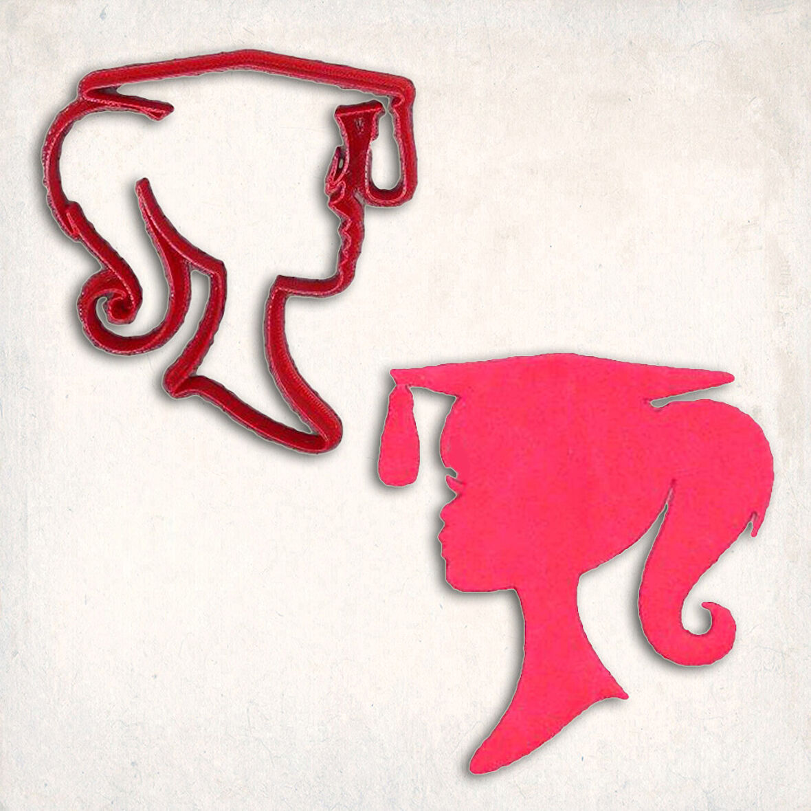 Barbie Mezuniyet Kurabiye Kalıbı Şekillendirici Kopat