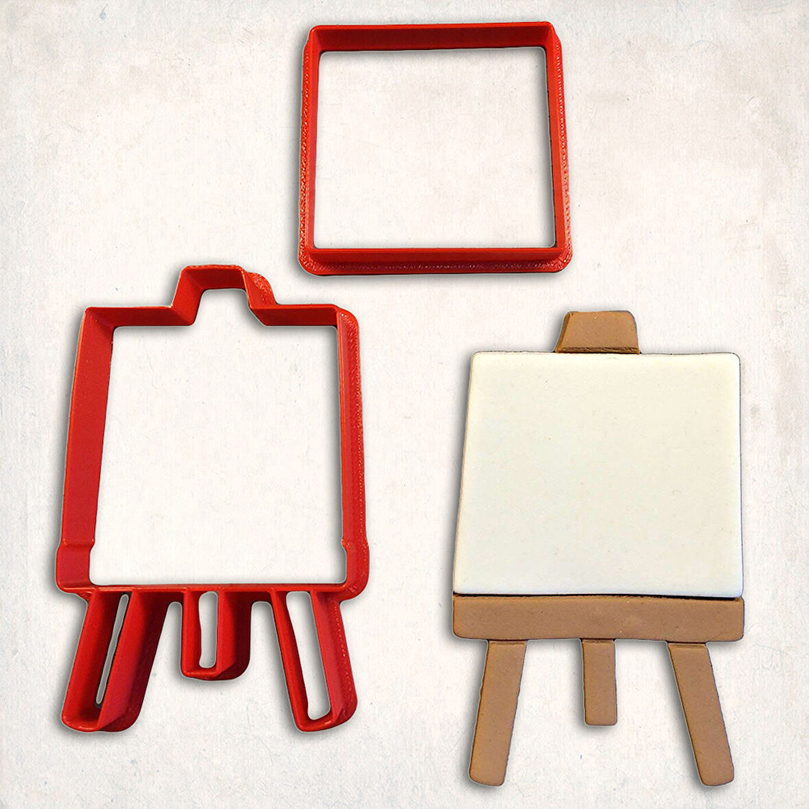 Boya Şövalesi Detay Kurabiye Kalıp Seti 2’li