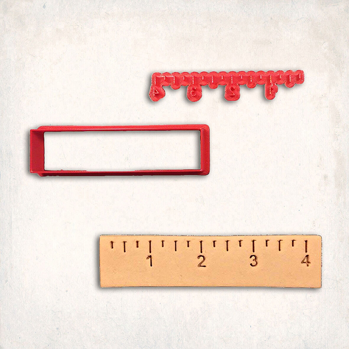 Cetvel Detay Kurabiye Kalıp Seti 2’li