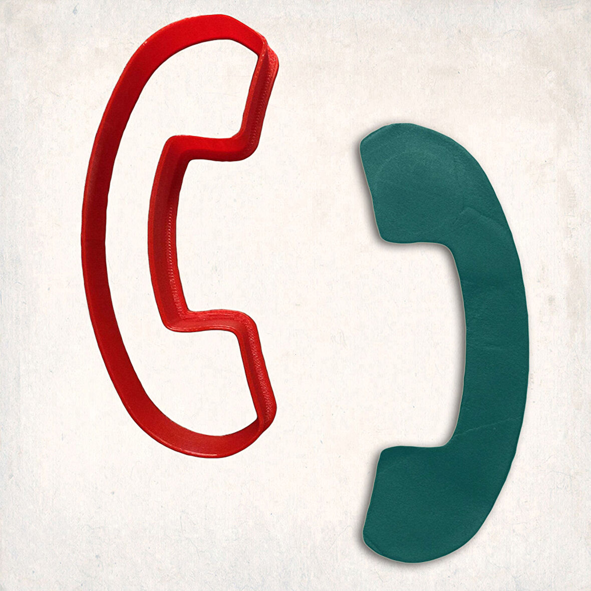 Telefon-1 Kurabiye Kalıbı Şekillendirici Kopat