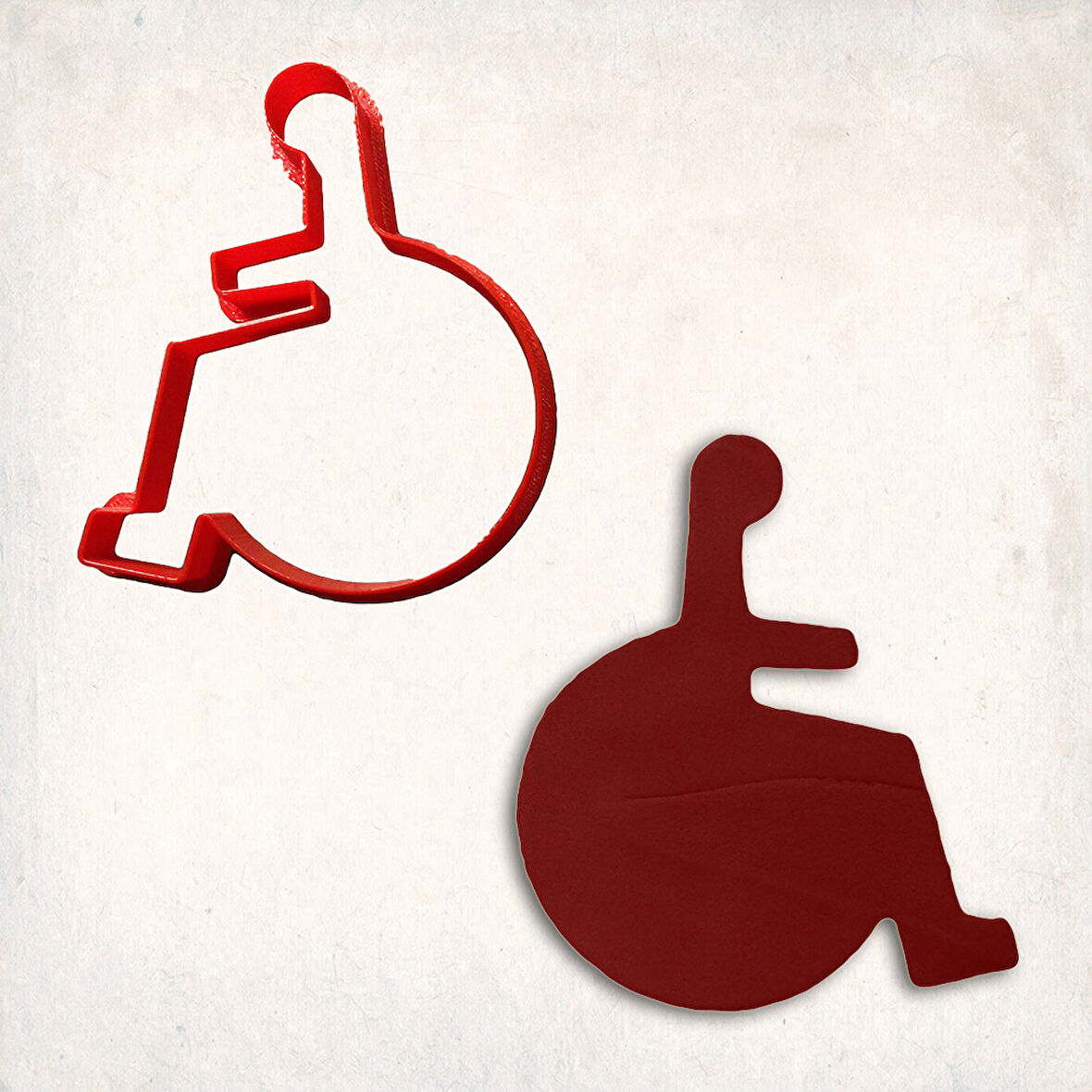 Tekerlekli Sandalye Kurabiye Kalıbı Şekillendirici Kopat