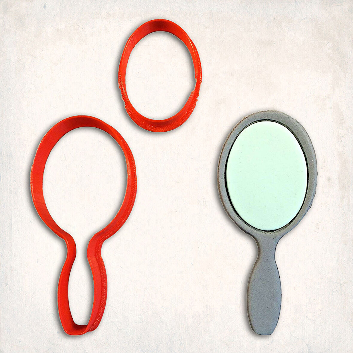 Ayna Detay Kurabiye Kalıp Seti 2’li