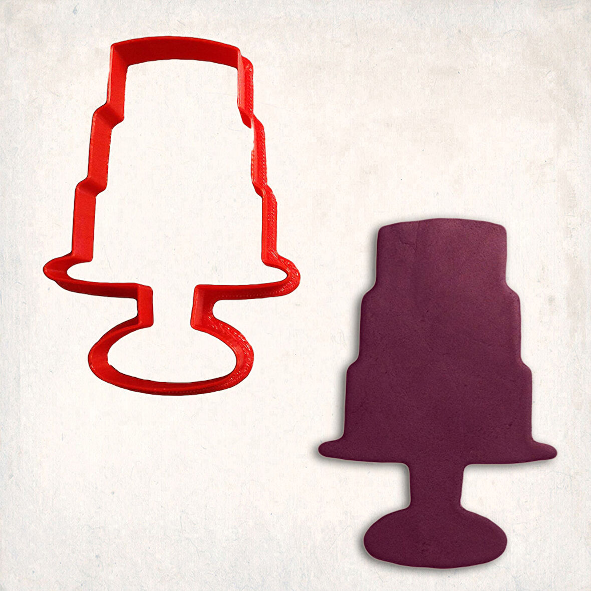 Standlı Pasta Kurabiye Kalıbı Şekillendirici Kopat