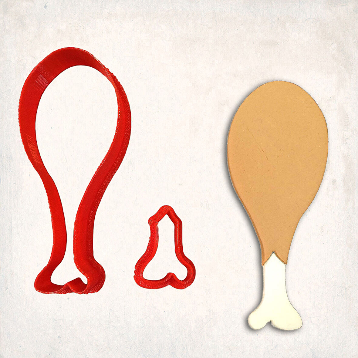 Tavuk But Detay Kurabiye Kalıp Seti 2’li