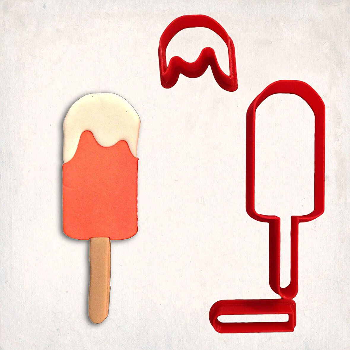 Dondurma-3 Detay Kurabiye Kalıp Seti 3’lü