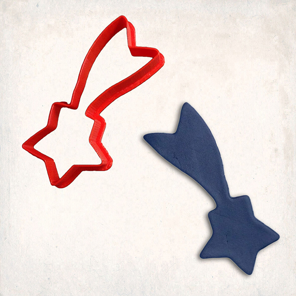 Kayan Yıldız Kurabiye Kalıbı Şekillendirici Kopat