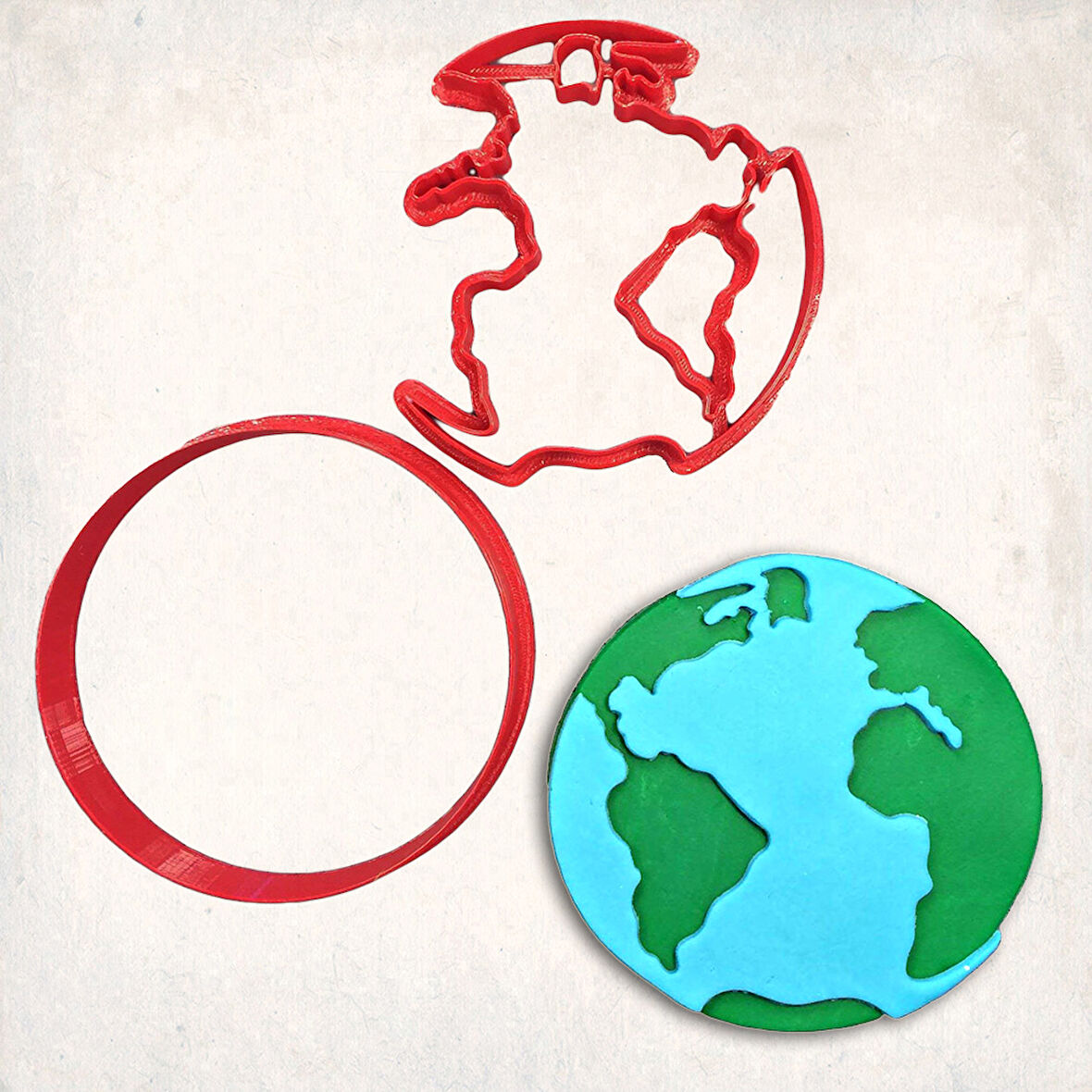 Dünya Detay Kurabiye Kalıp Seti 3’lü