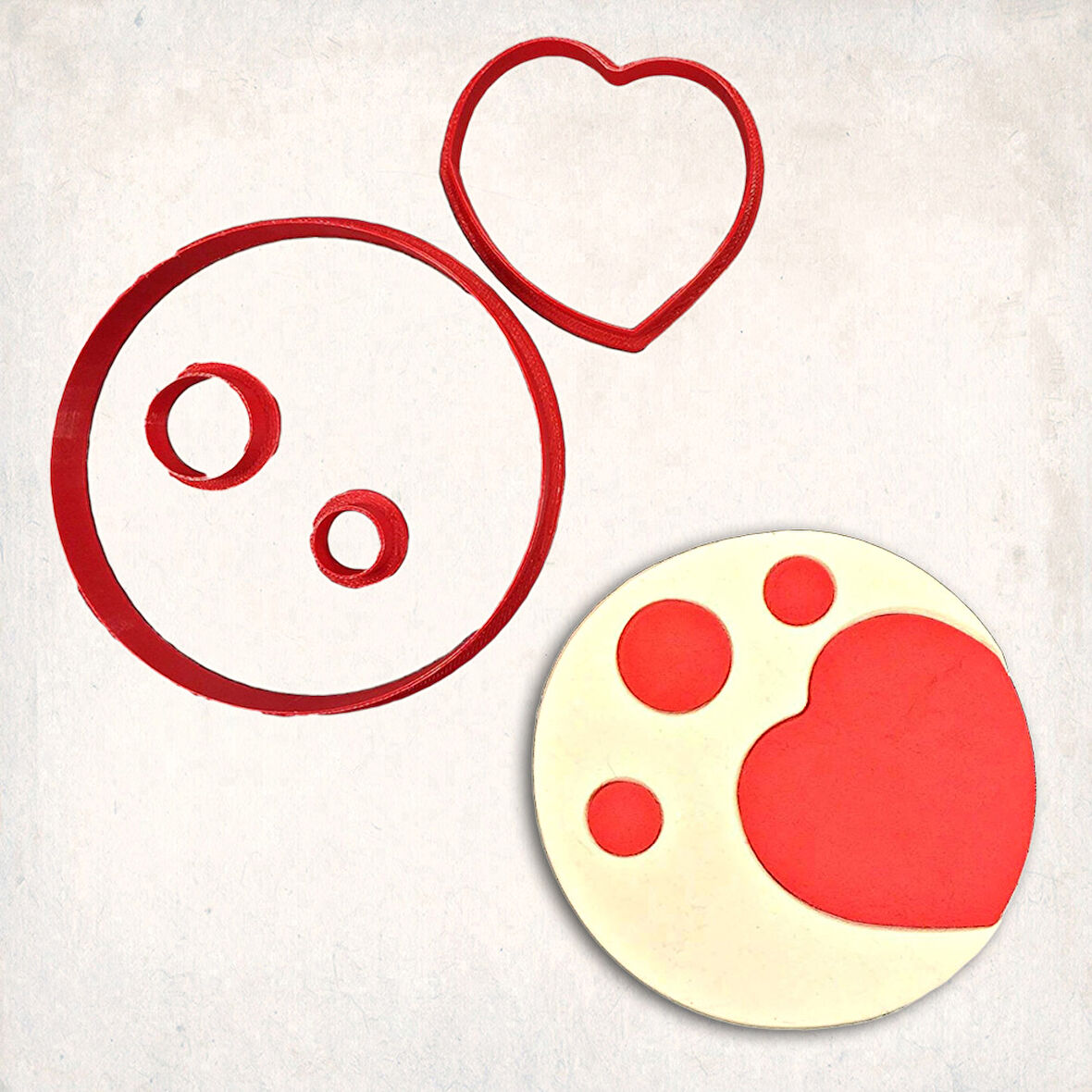 Plüton Detay Kurabiye Kalıp Seti 3’lü