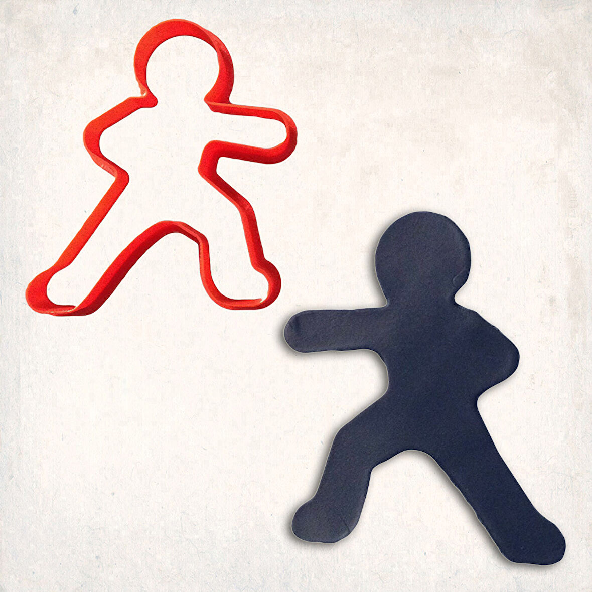 Karateci Kurabiye Kalıbı Şekillendirici Kopat