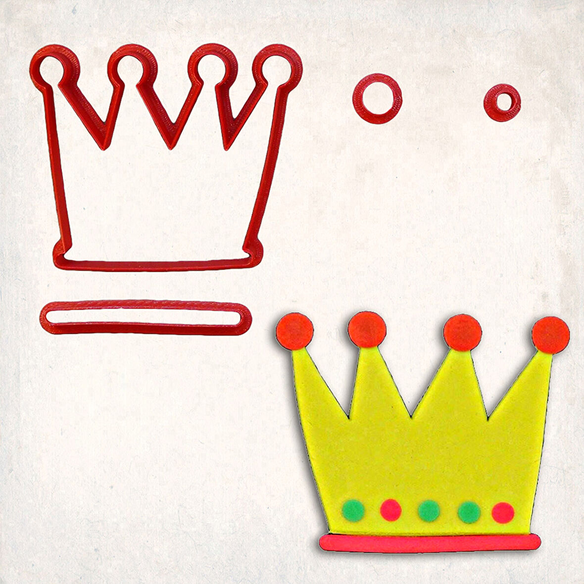 Peppa Pig Taç Detay Kurabiye Kalıp Seti 4’lü