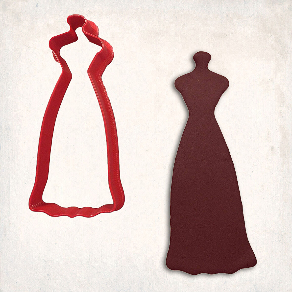 Elbise 7 Kurabiye Kalıbı Şekillendirici Kopat