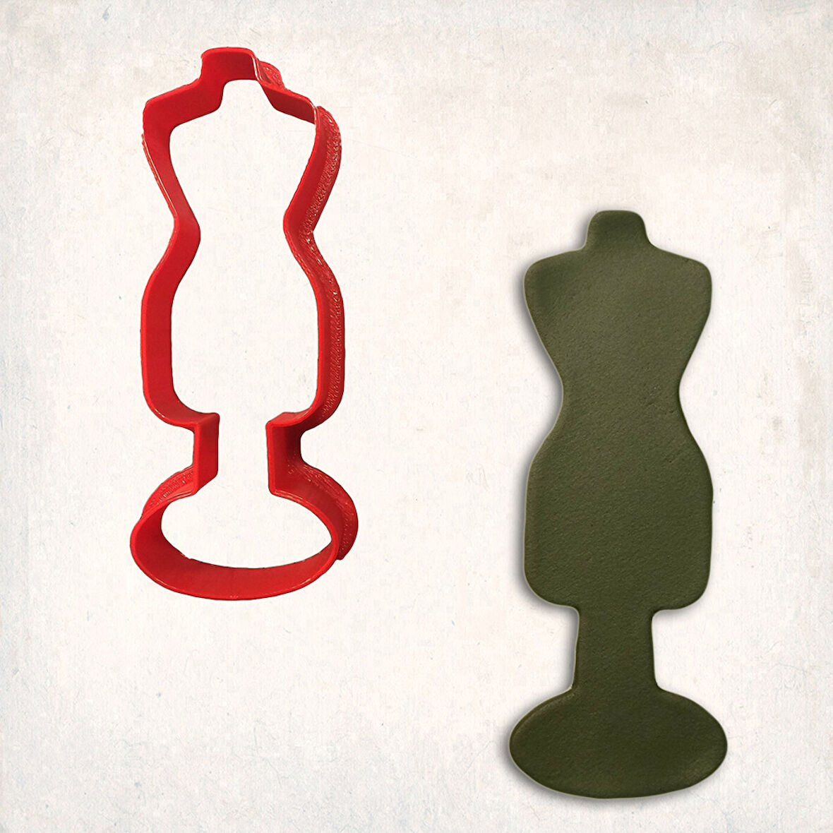 Elbise Formu Kurabiye Kalıbı Şekillendirici Kopat