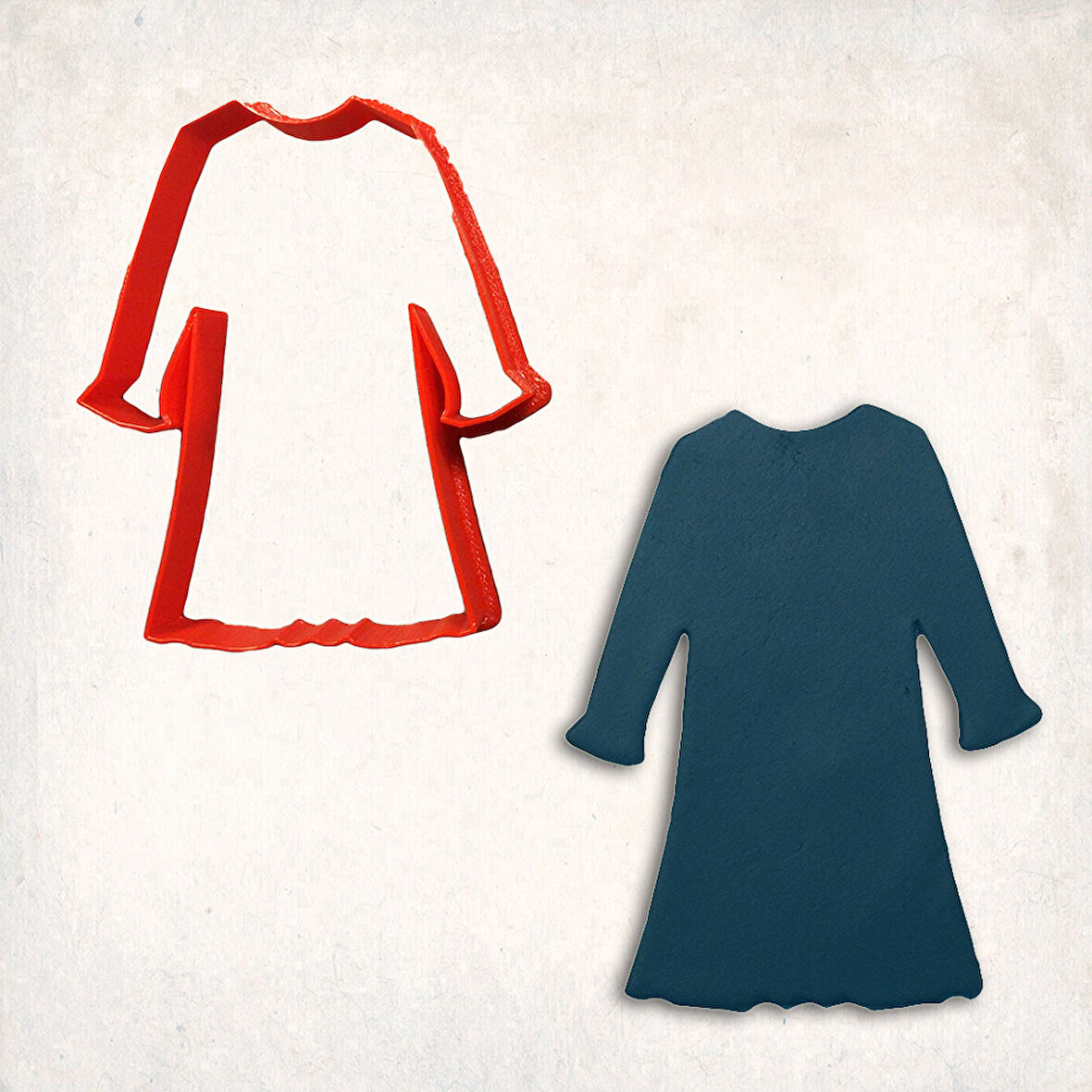 Gece Elbisesi Kurabiye Kalıbı Şekillendirici Kopat