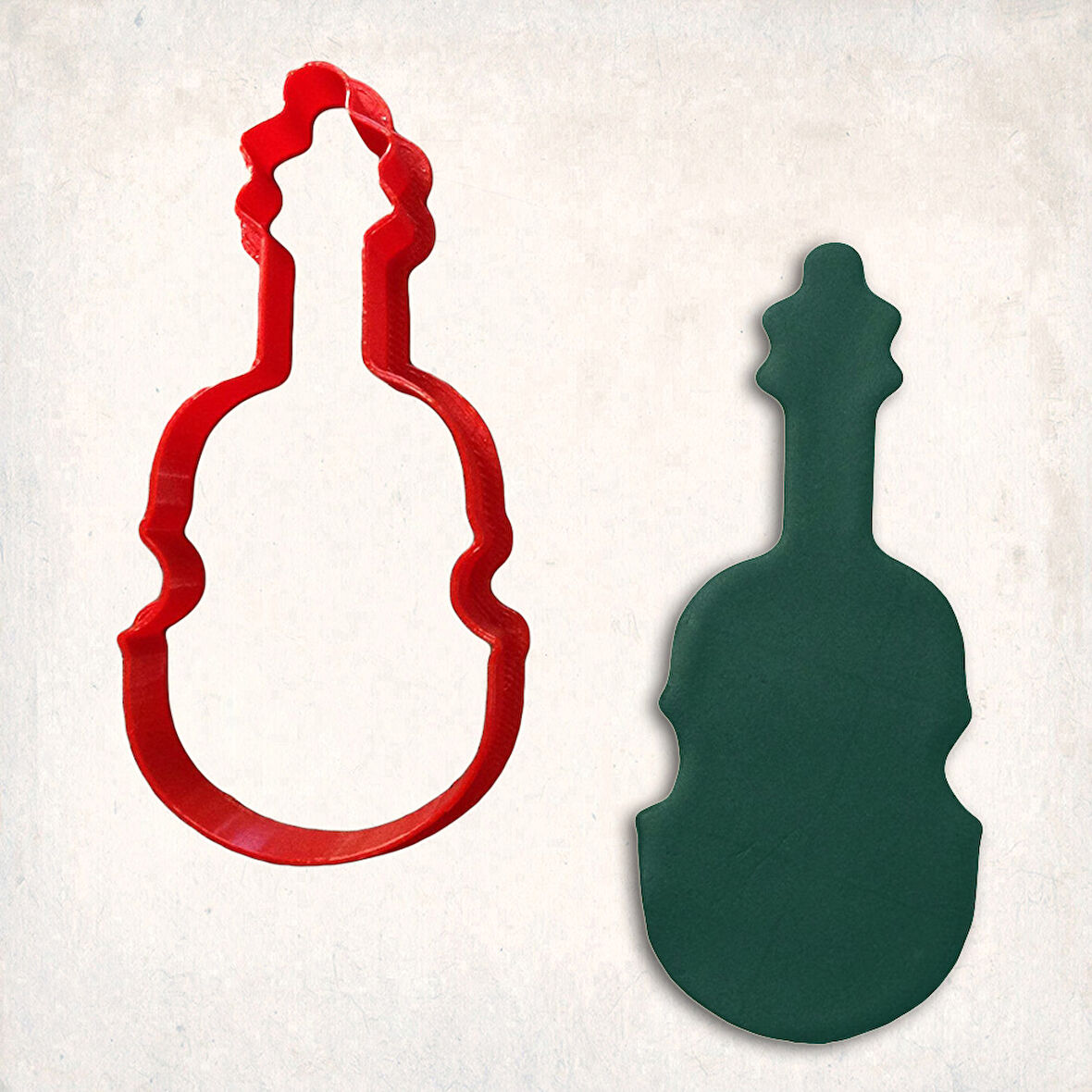 Violin Kurabiye Kalıbı Şekillendirici Kopat