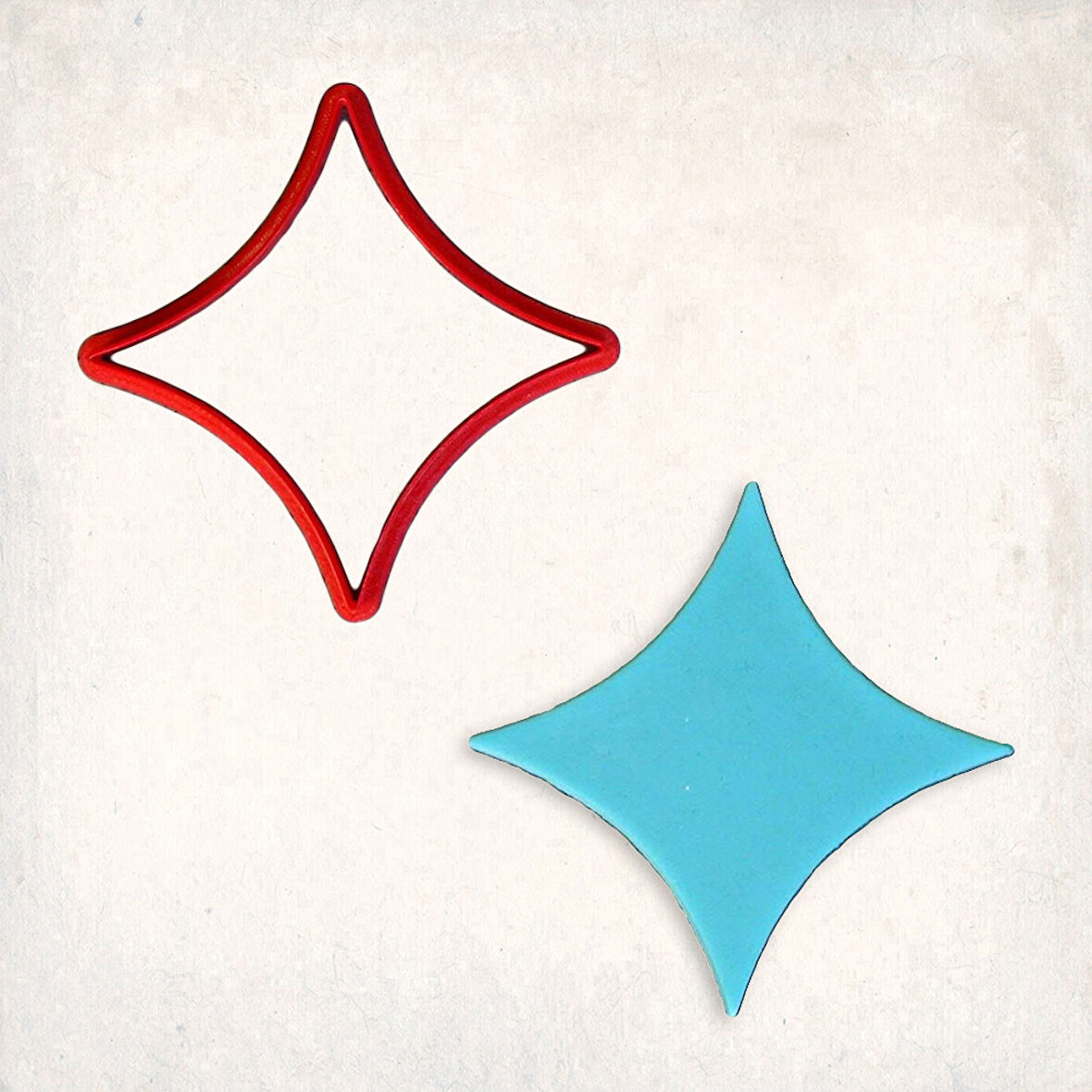 Atom Yıldızı Kurabiye Kalıbı Şekillendirici Kopat