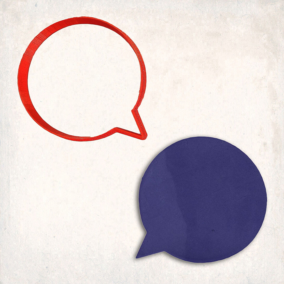 Mesaj Balonu 3 Kurabiye Kalıbı Şekillendirici Kopat