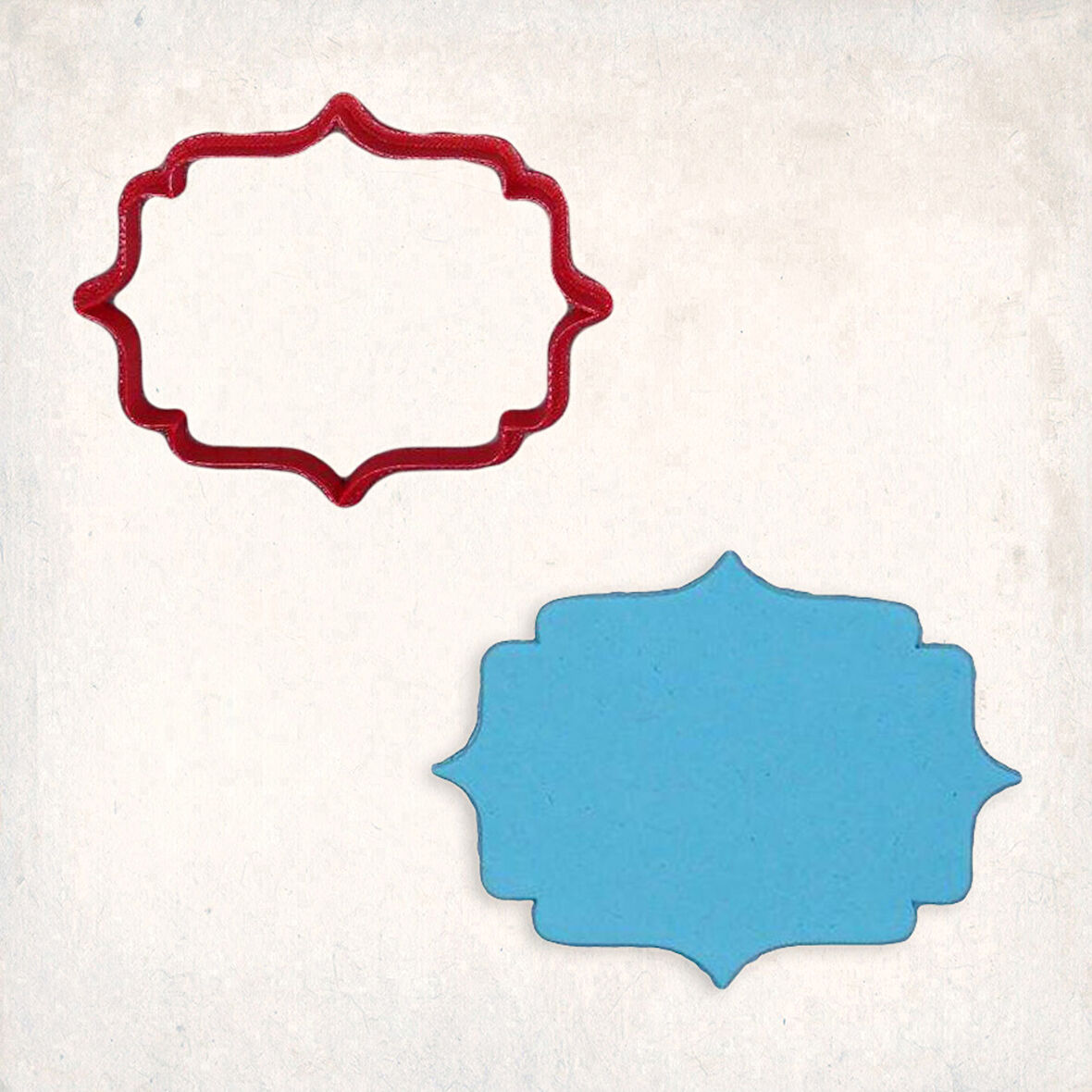 Plaka Çerçeve 2 Kurabiye Kalıbı Şekillendirici Kopat