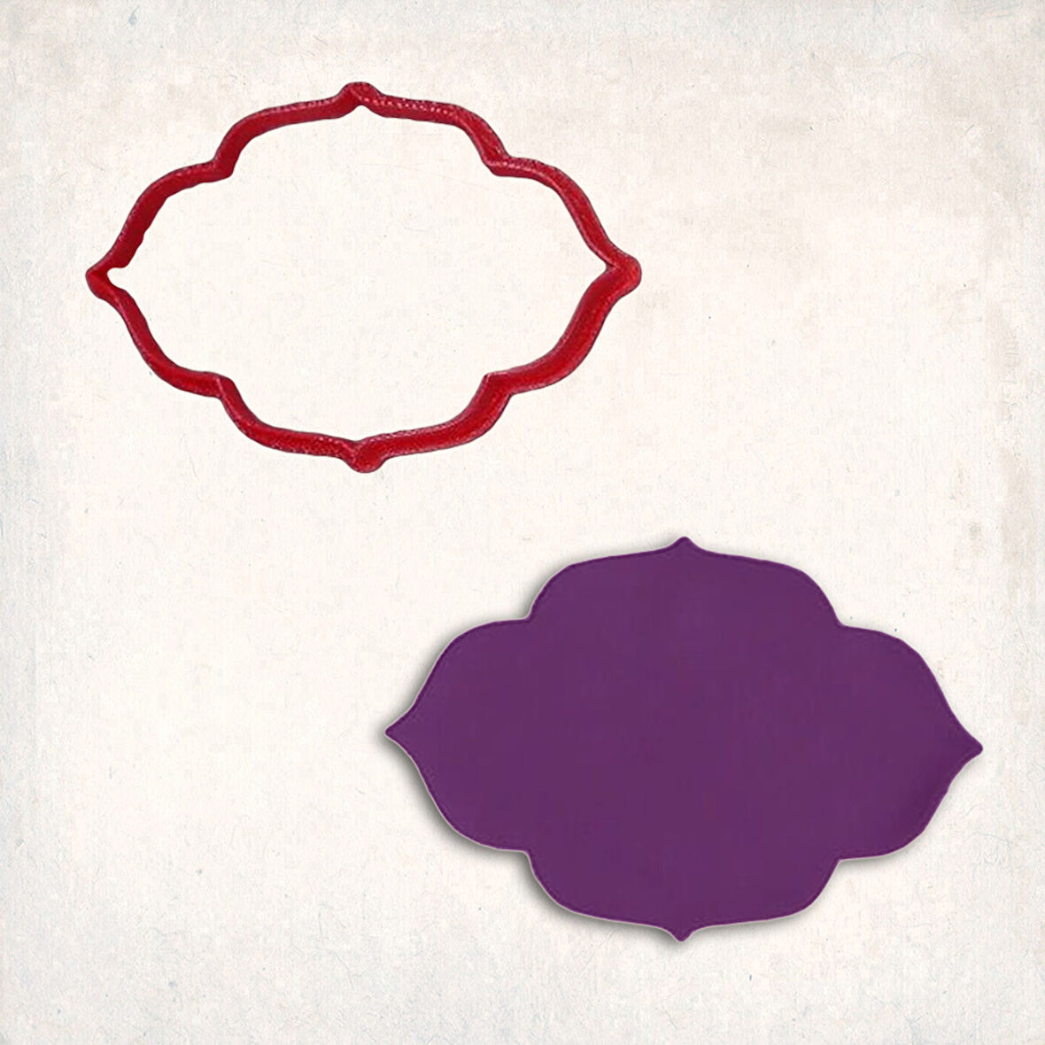 Plaka Çerçeve 3 Kurabiye Kalıbı Şekillendirici Kopat