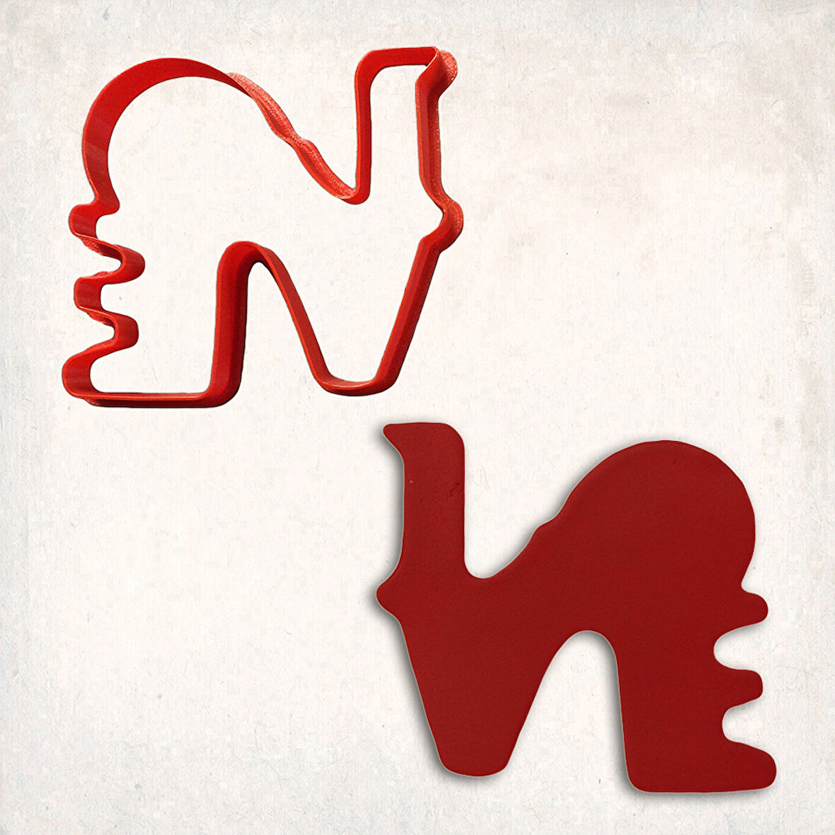 Love Kurabiye Kalıbı Şekillendirici Kopat