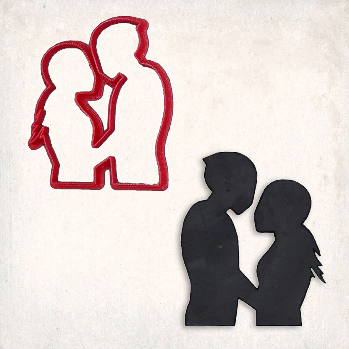 Motosiklet Çifti Detay Kurabiye Kalıp Seti 2’li