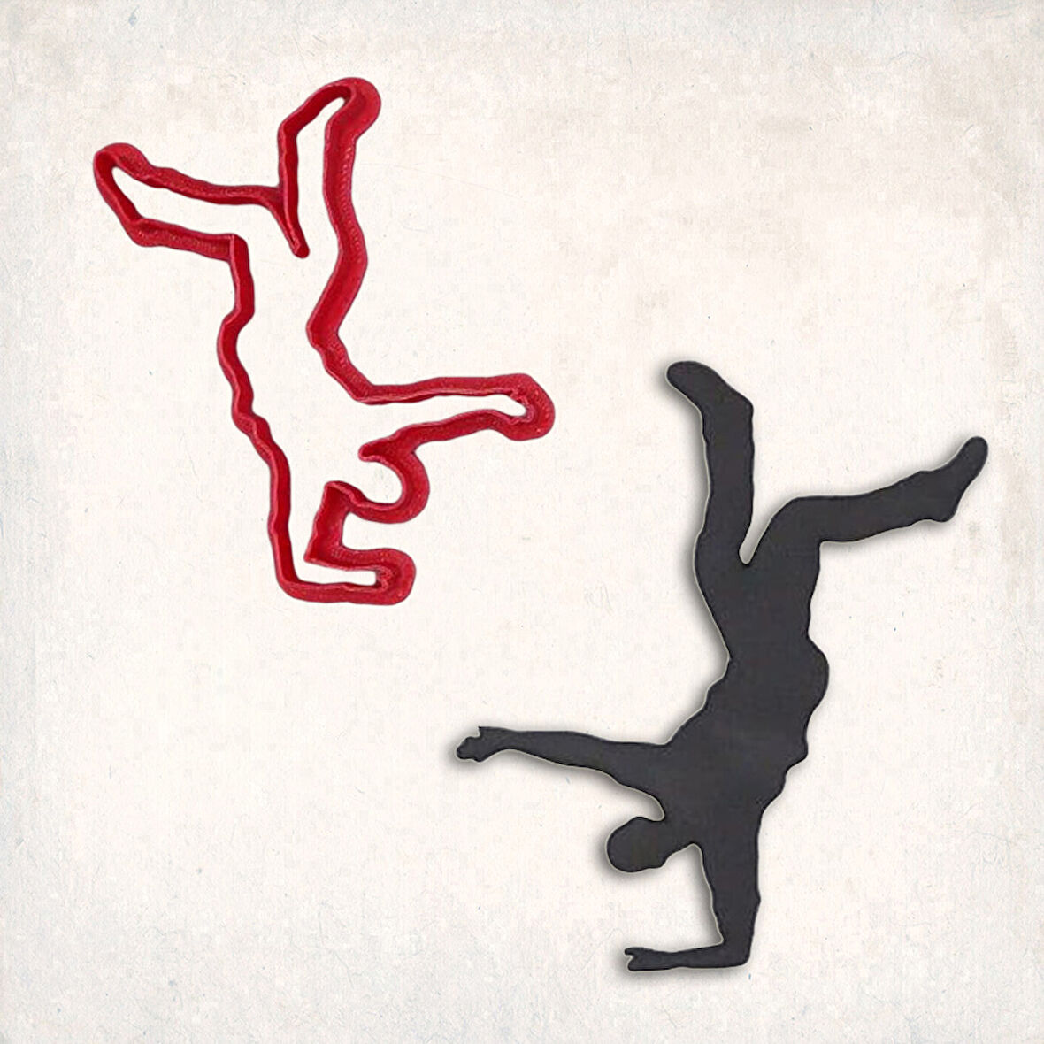 Break Dansçı Kurabiye Kalıbı Şekillendirici Kopat