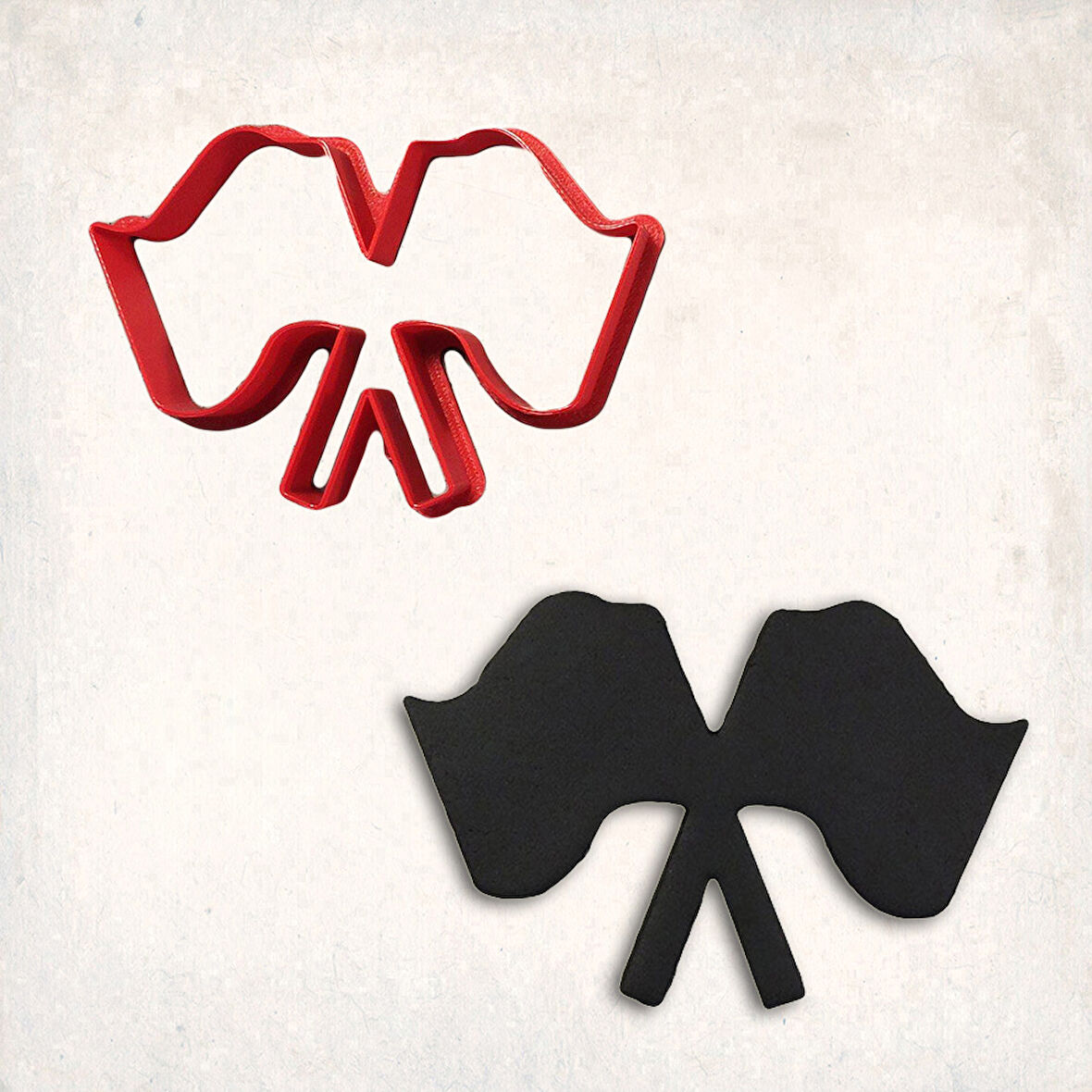 Damalı Bayraklar Kurabiye Kalıbı Şekillendirici Kopat