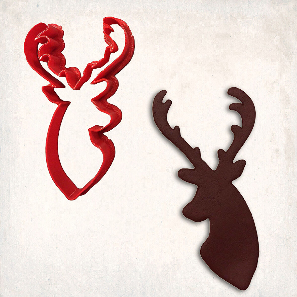 Geyik Kurabiye Kalıbı Şekillendirici Kopat