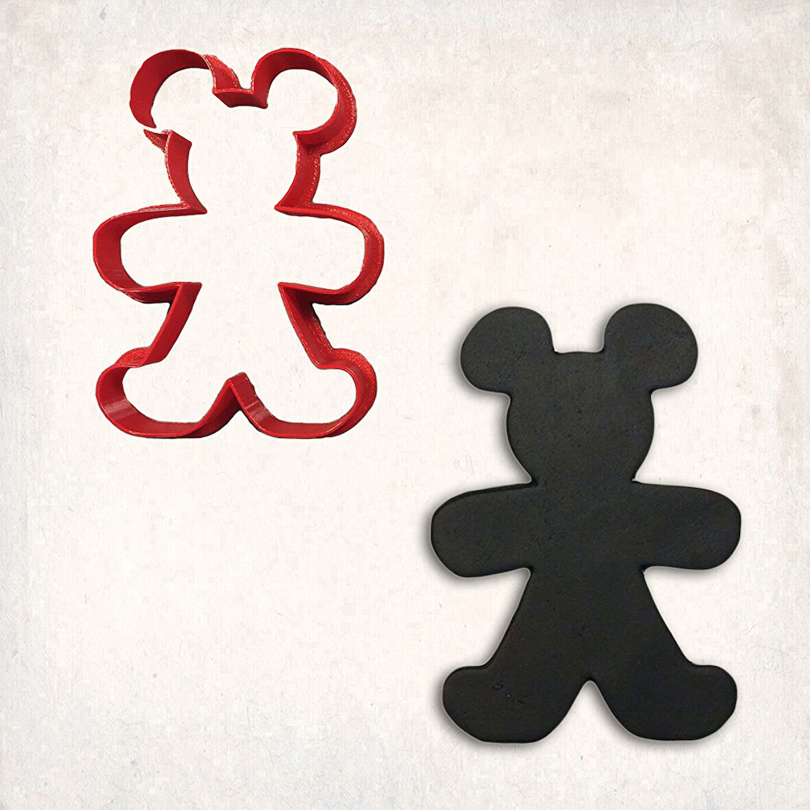 Mickey Zencefilli Kurabiye Kalıbı Şekillendirici Kopat