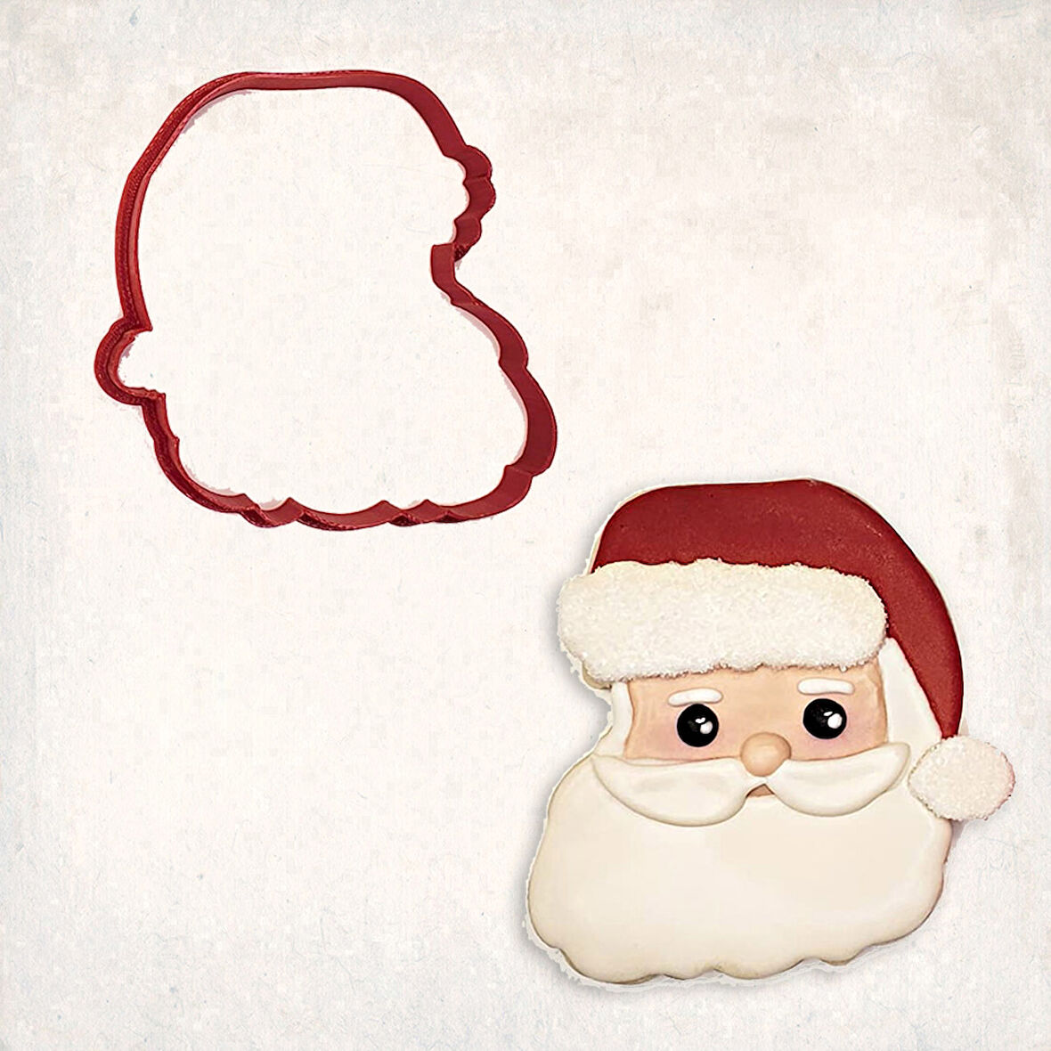 Santa Claus Kurabiye Kalıbı Şekillendirici Kopat