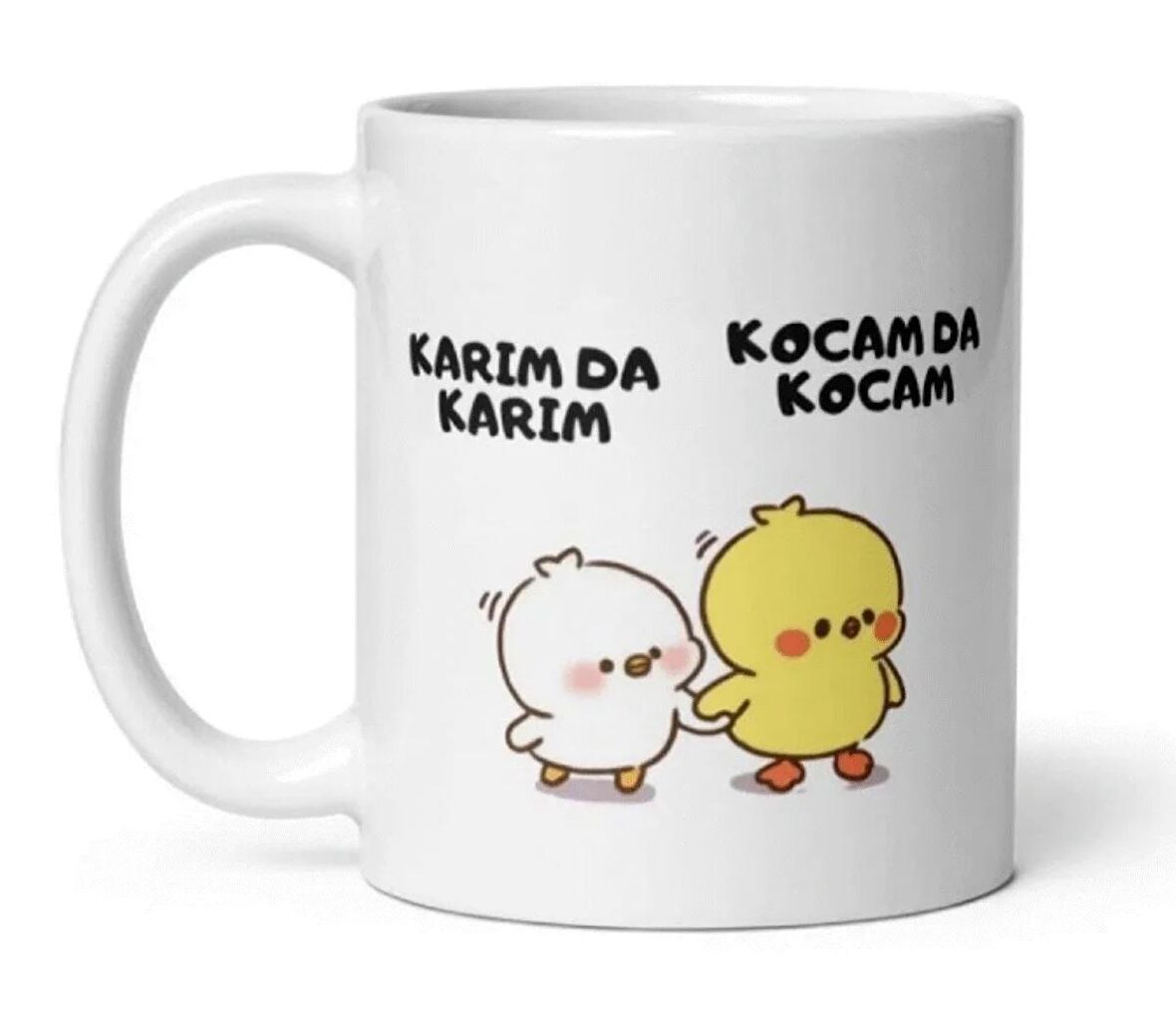 KARIM DA KARIM KOCAMDA KOCAM  CİFTLERE ÖZEL BASKILI KUPA BARDAK 